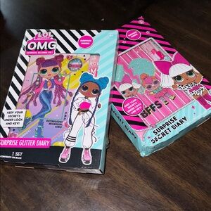 L.O.L. Surprise! Glitter Secret Diaries - Pink & Teal 2 Sets